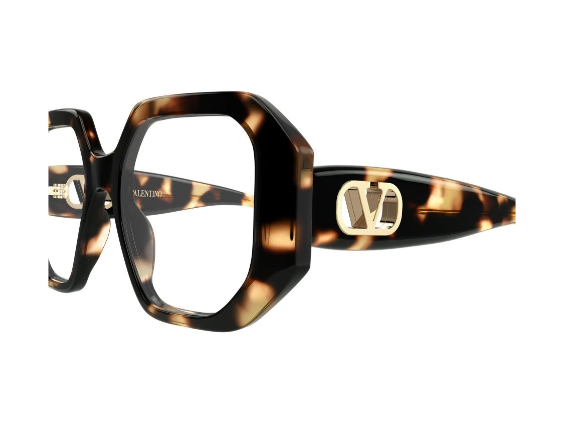 Valentino Vg0003o Tortoiseshell Acetate Oversized Geometric Eyeglasses