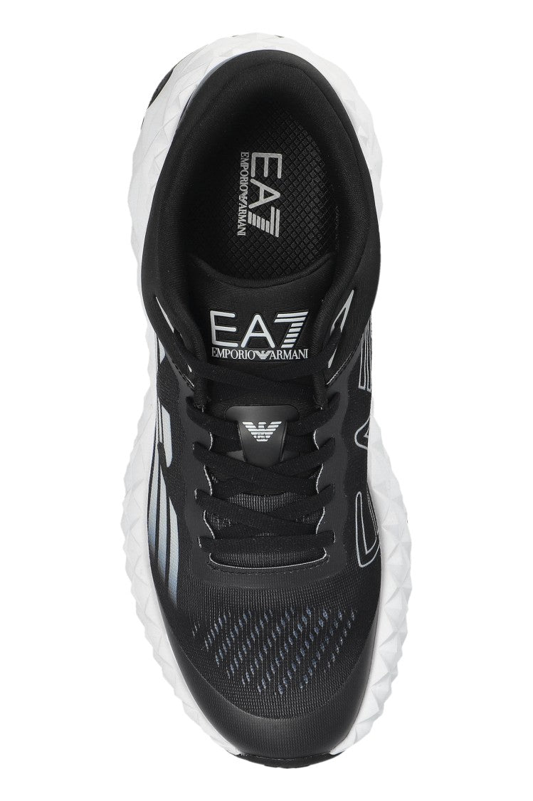Ea7 Emporio Armani Athletic Sneakers With Distinctive Logo Accents