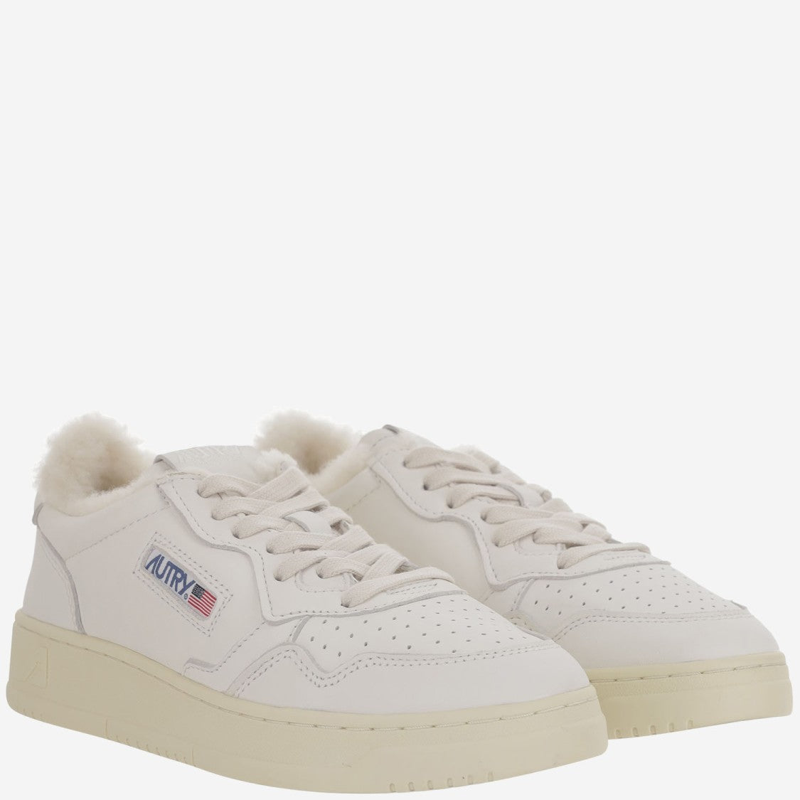 Autry Low Sneakers With Leather And Suede Combination