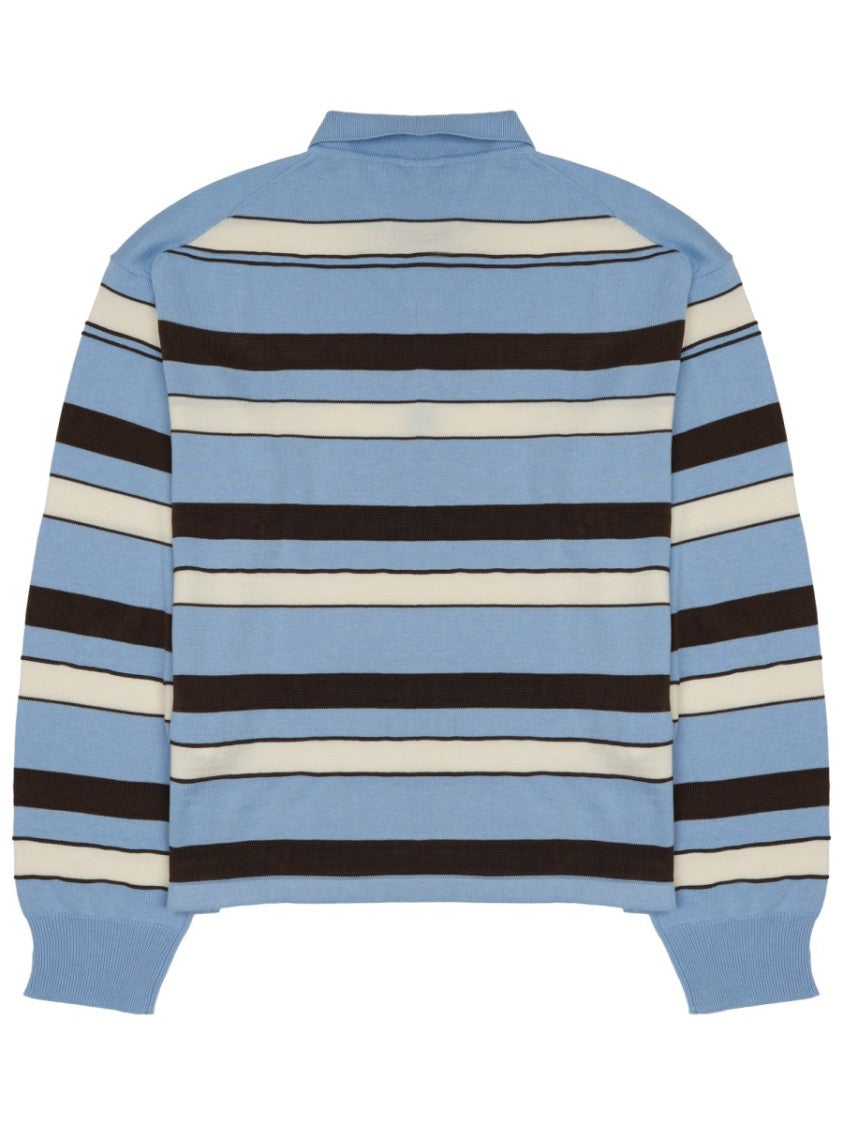 J. W. Anderson Rugby Striped Long-Sleeve Polo Shirt