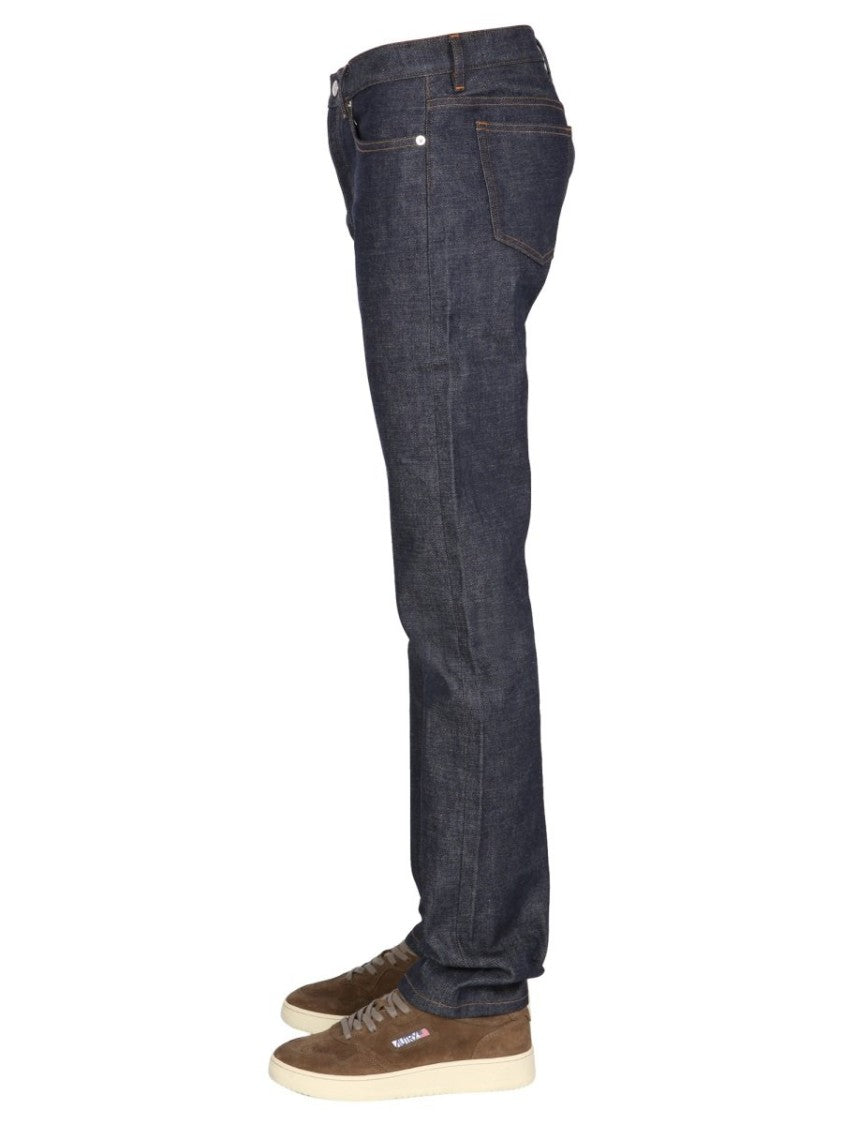 A.P.C. Straight-Leg Denim Pants With Dark Indigo Wash