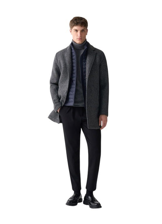 Colmar Originals Gray Melange Wool Blend Coat