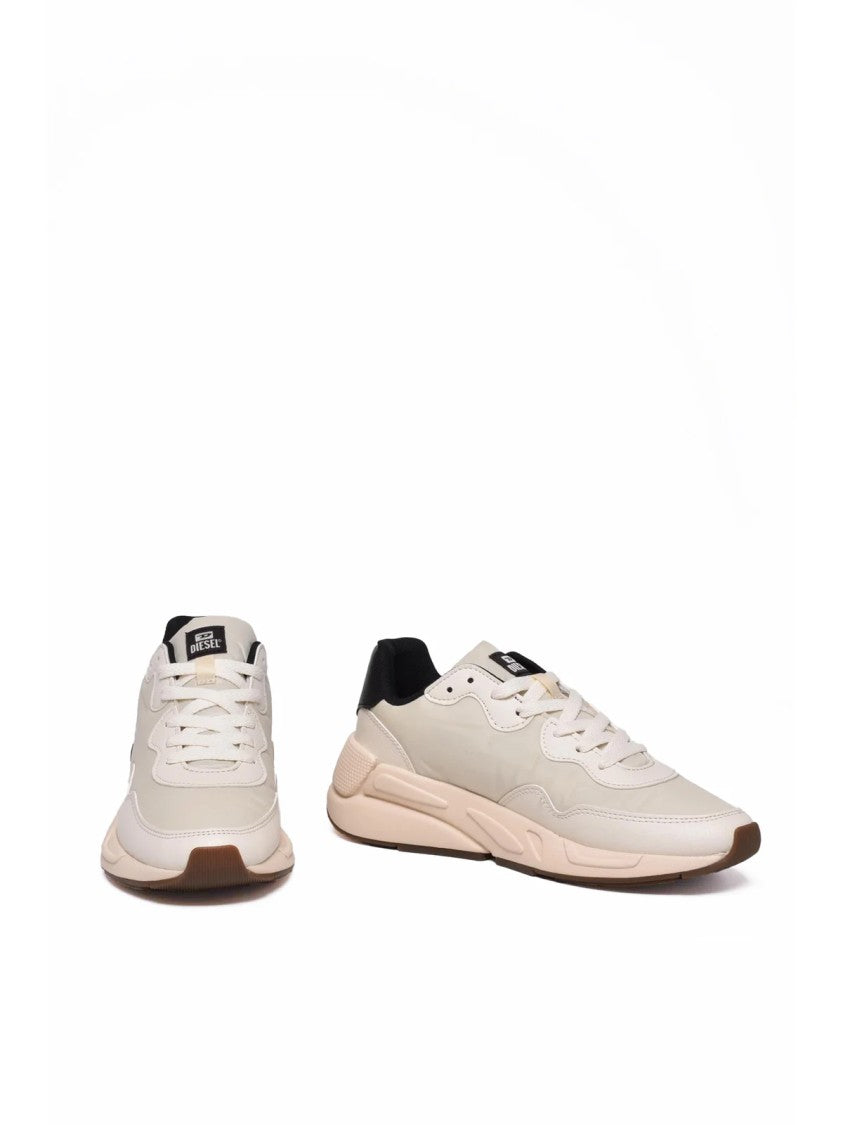 Diesel Ecru Black Rubber Sneakers