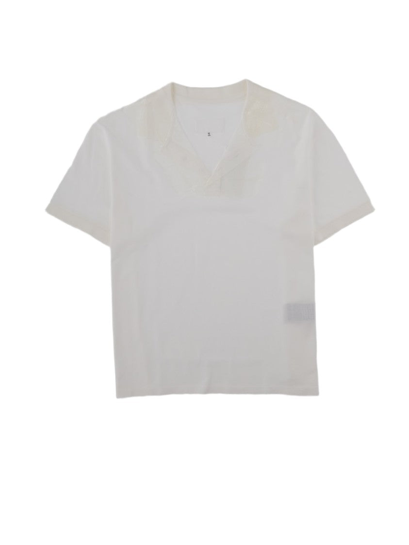 Maison Margiela Short-Sleeve Polo Shirt With Minimalist Design