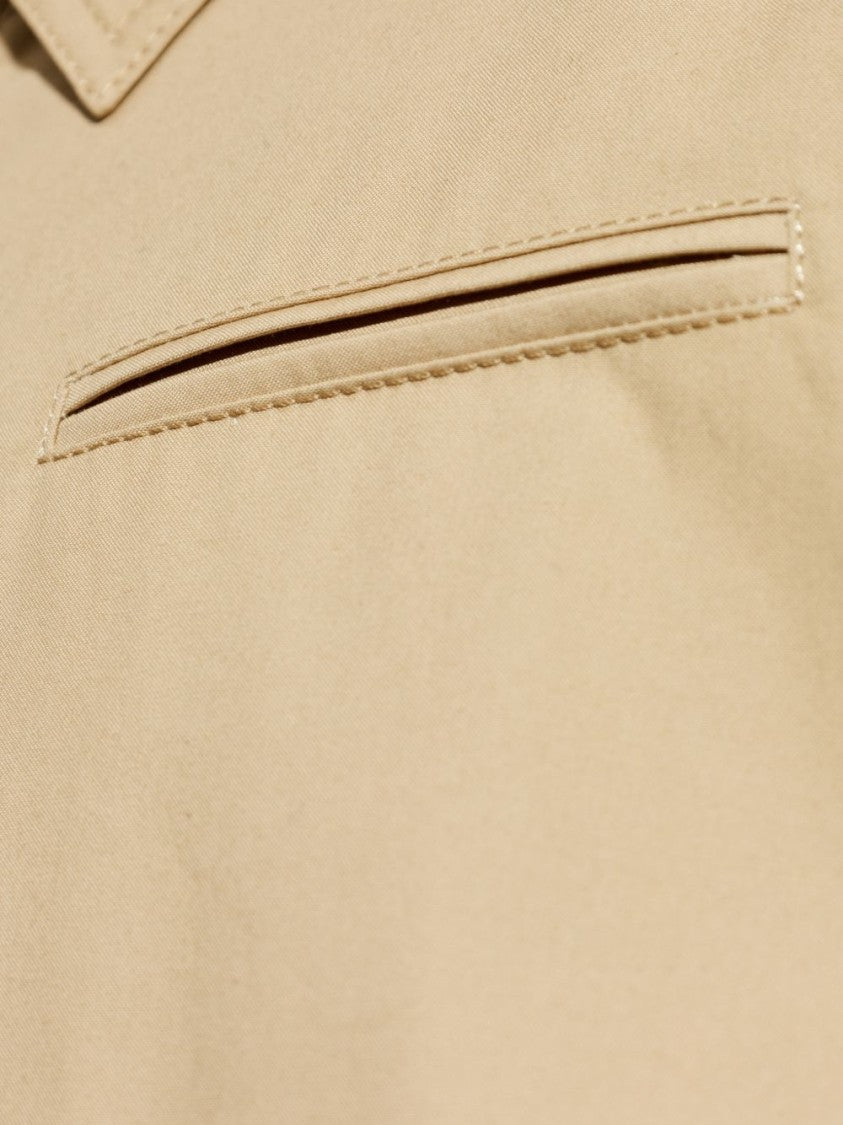 Moschino Beige Jacket With Dual Pockets