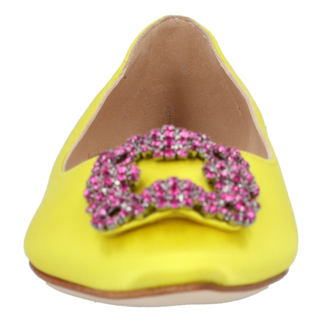 Manolo Blahnik Hangisi Flat Yellow