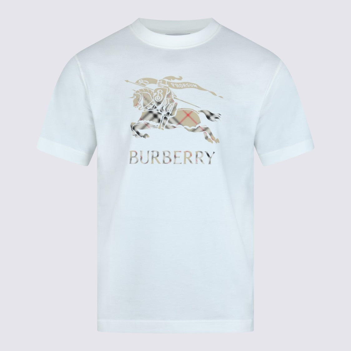 Burberry White Cotton T-Shirt
