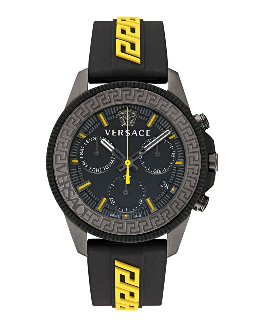 Versace Greca Action Chrono Silicone Watch