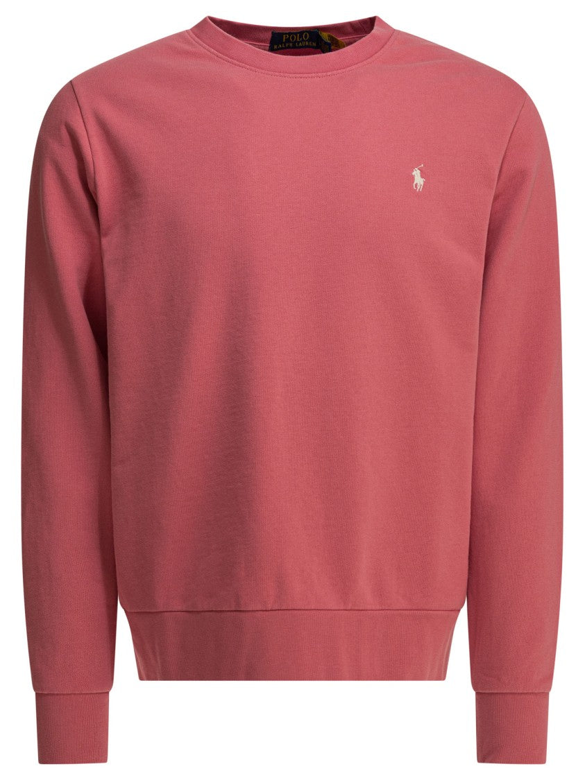 Polo Ralph Lauren Relaxed Fit Cotton Sweatshirt With Ribbed Details