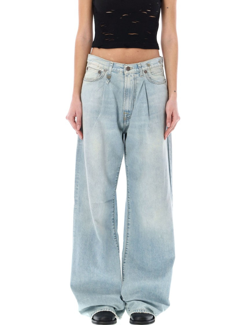R13 Damon Pleated Wide Pant