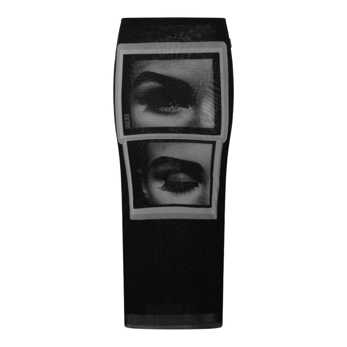 Jean Paul Gaultier Form-Fitting Black Midi Dress