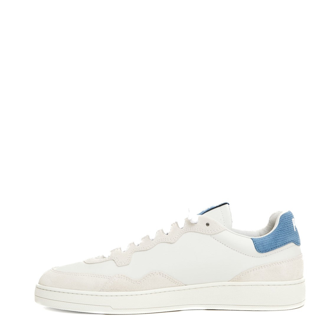 P448 White Leather And Suede Sneakers
