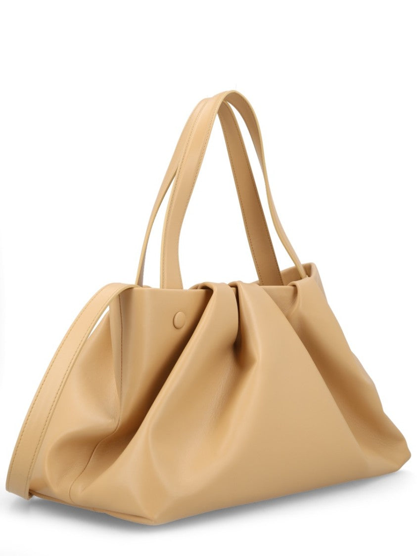 Themoirè Neutrals Athena Spacious Gathered Ruched Handbag