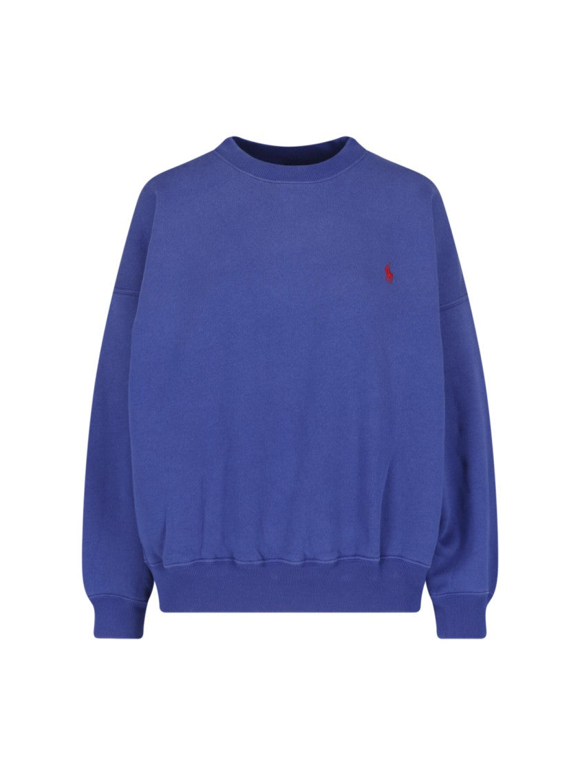 Polo Ralph Lauren Blue Relaxed Fit Embroidered Logo Sweatshirt