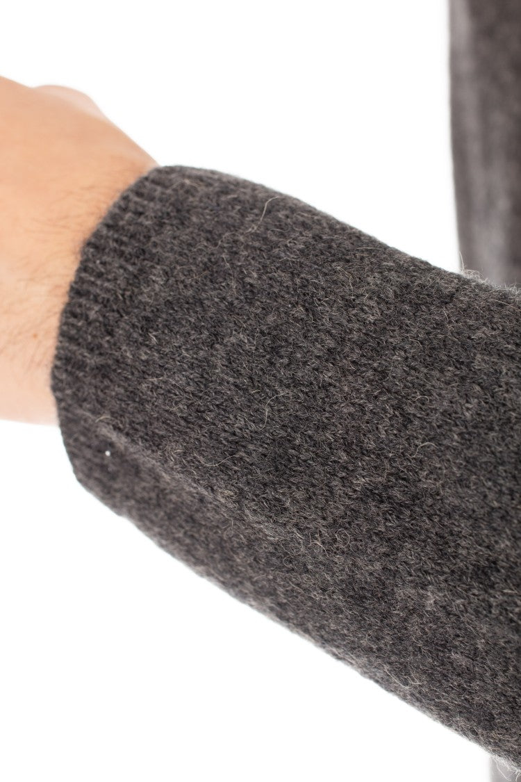 Roberto Collina Camel Wool Mock Neck Sweater
