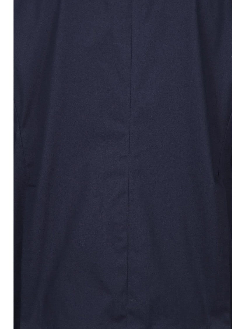 Ballantyne Double-Breasted Unlined Stretch Cotton Blazer