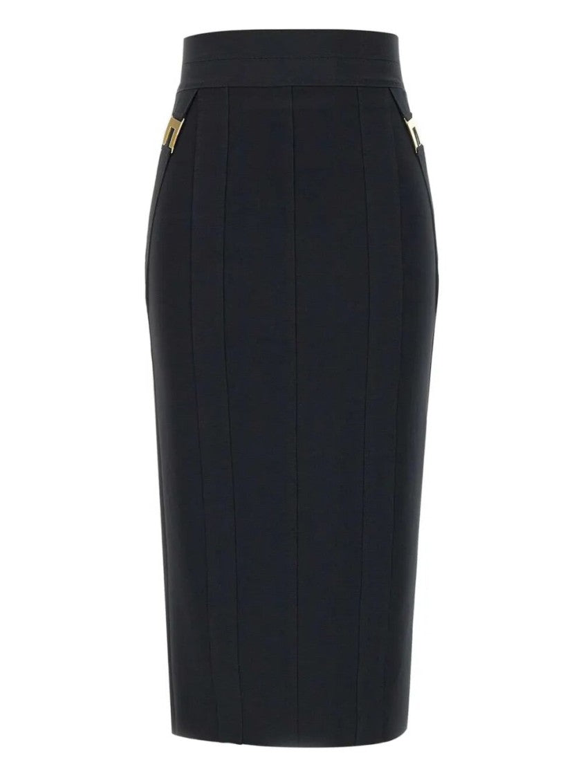 Elisabetta Franchi High-Waisted Black Skirt