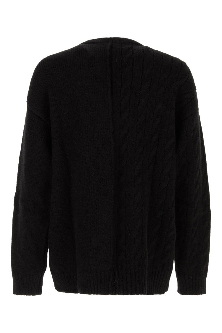 Vetements Split Design Wool Cardigan