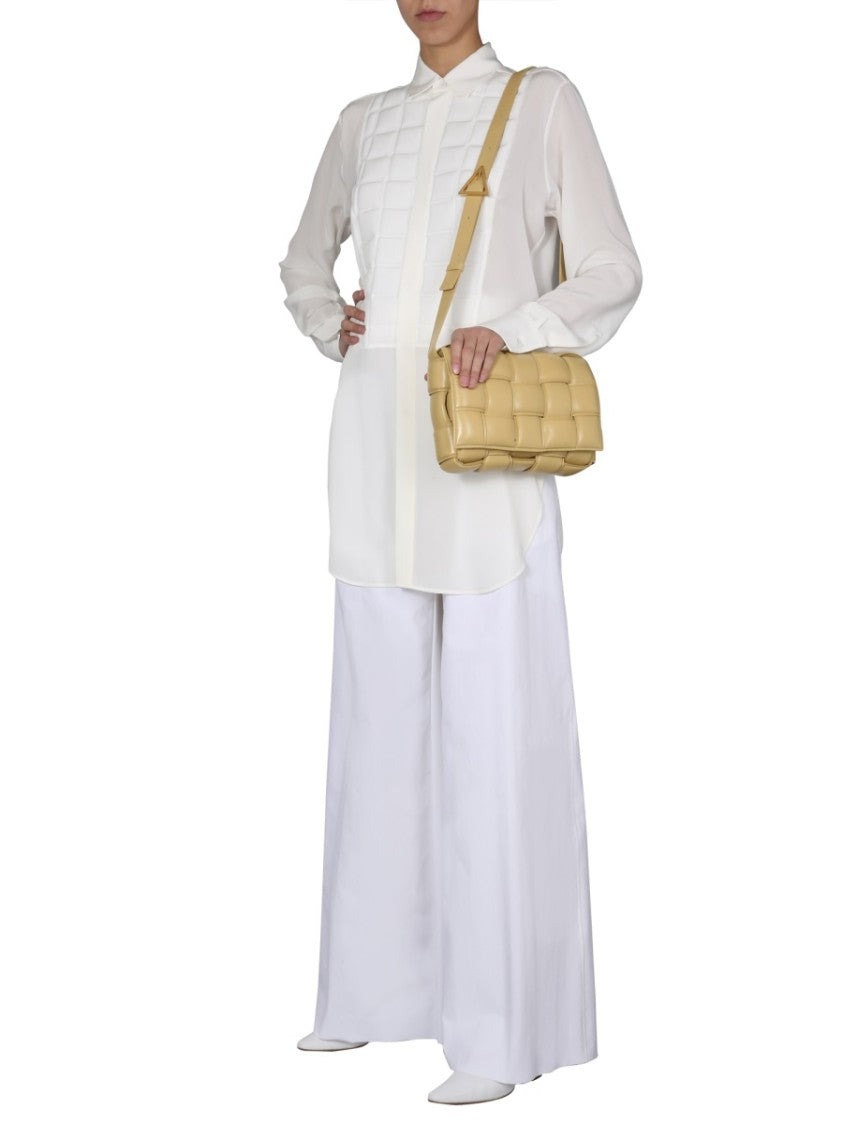 Bottega Veneta Flowing Wide-Leg Trousers With Front Zip Closure