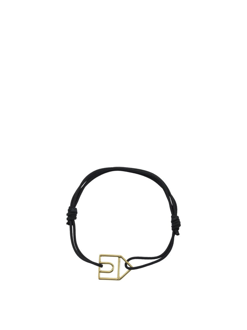 Aliita House Silhouette Bracelet With Cabochon-Cut Stone In 9Kt Gold