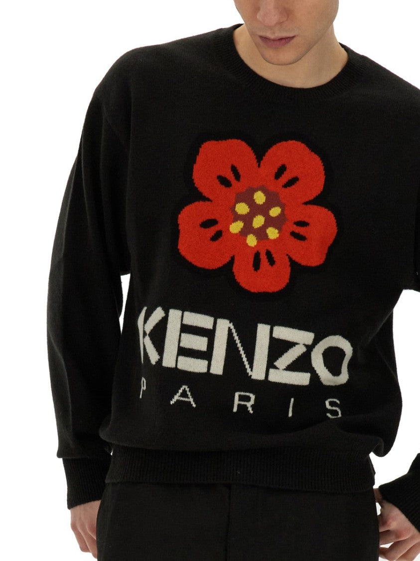 Kenzo Jersey With Embroidery Boke Flower
