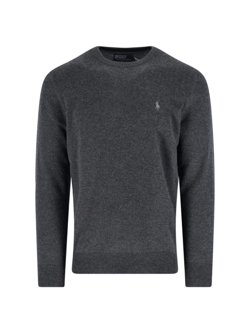 Polo Ralph Lauren Logo Wool Sweater – Grey