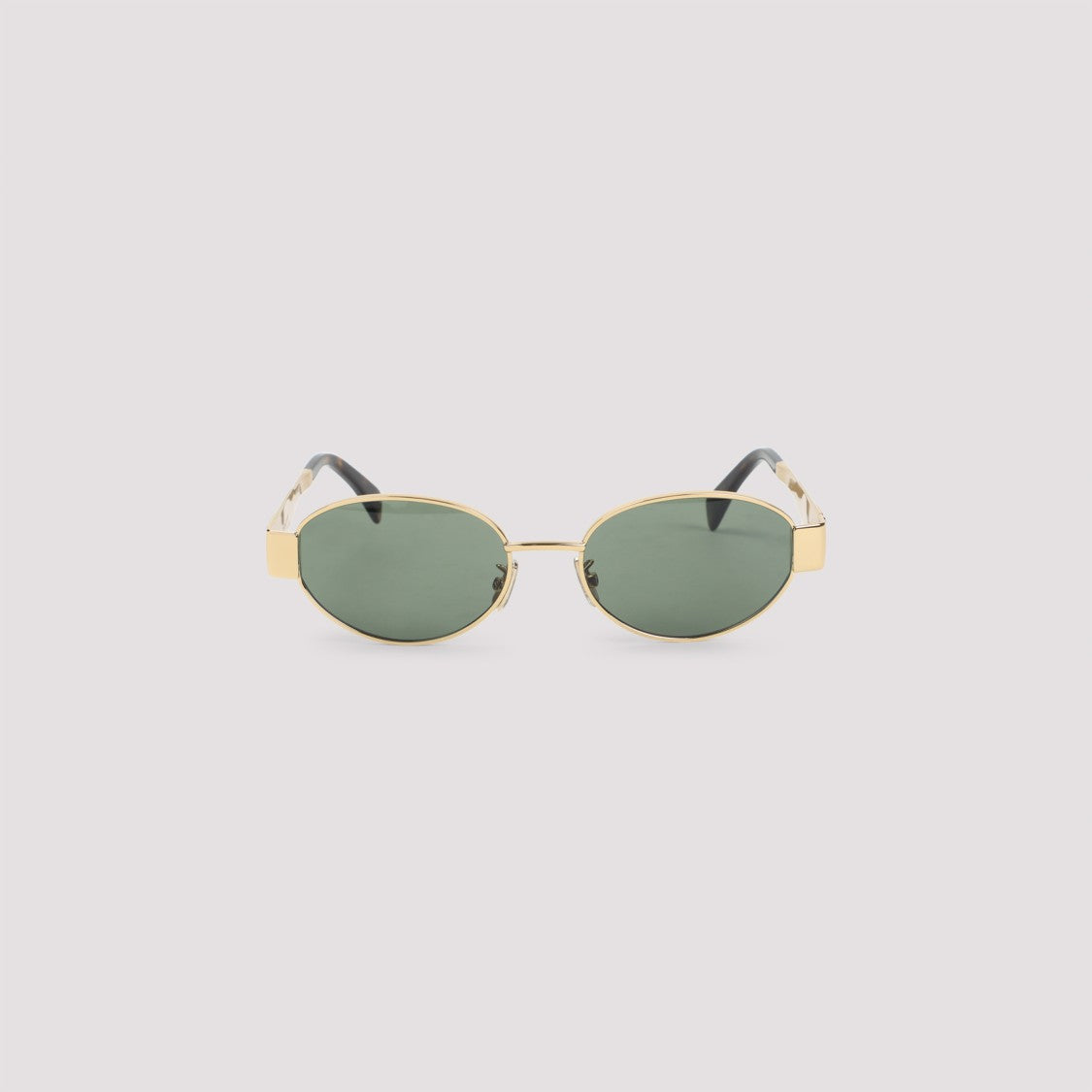 Celine Oval Sunglasses With Golden-Toned Metal Frame