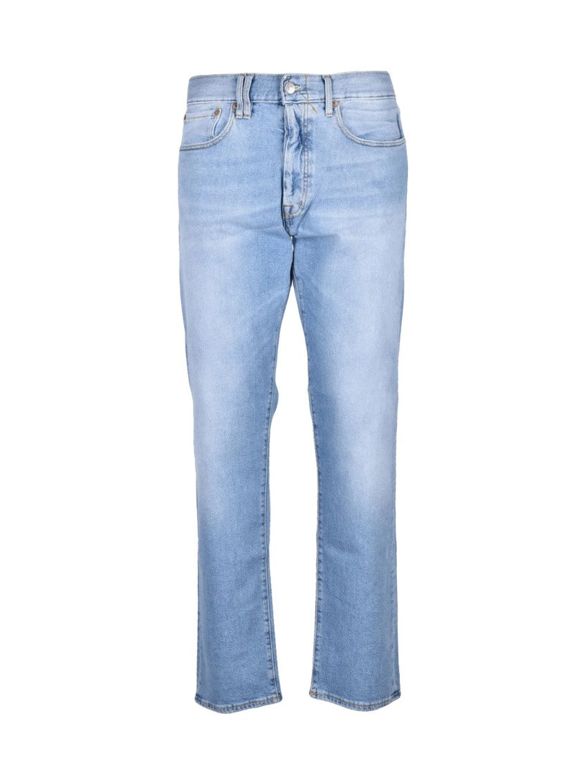 Cycle Light Blue Regular Straight Paper-Blend Jeans