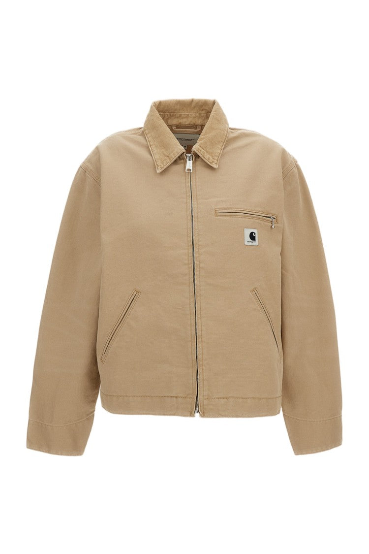 Carhartt Wip Dearborn Cotton Canvas Jacket With Zip Closure