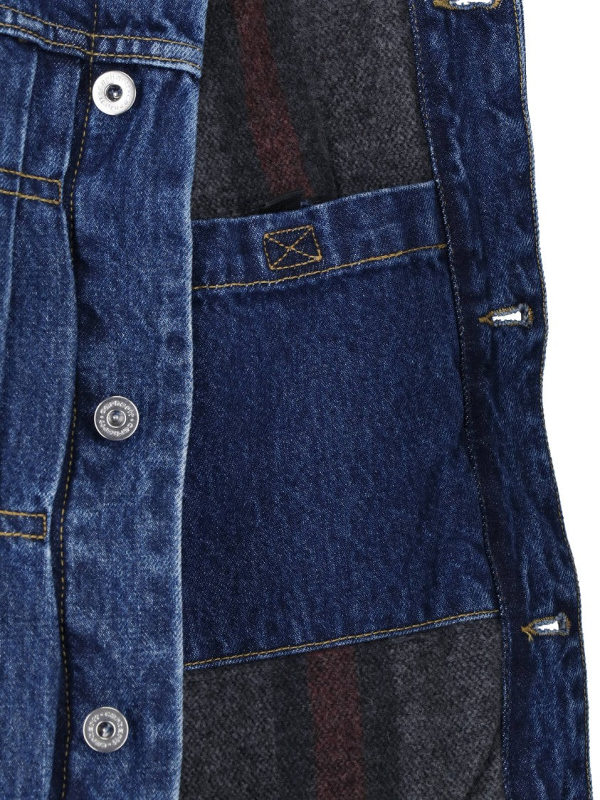 Carhartt Wip Blue Belmar Contrast Stitching Denim Jacket