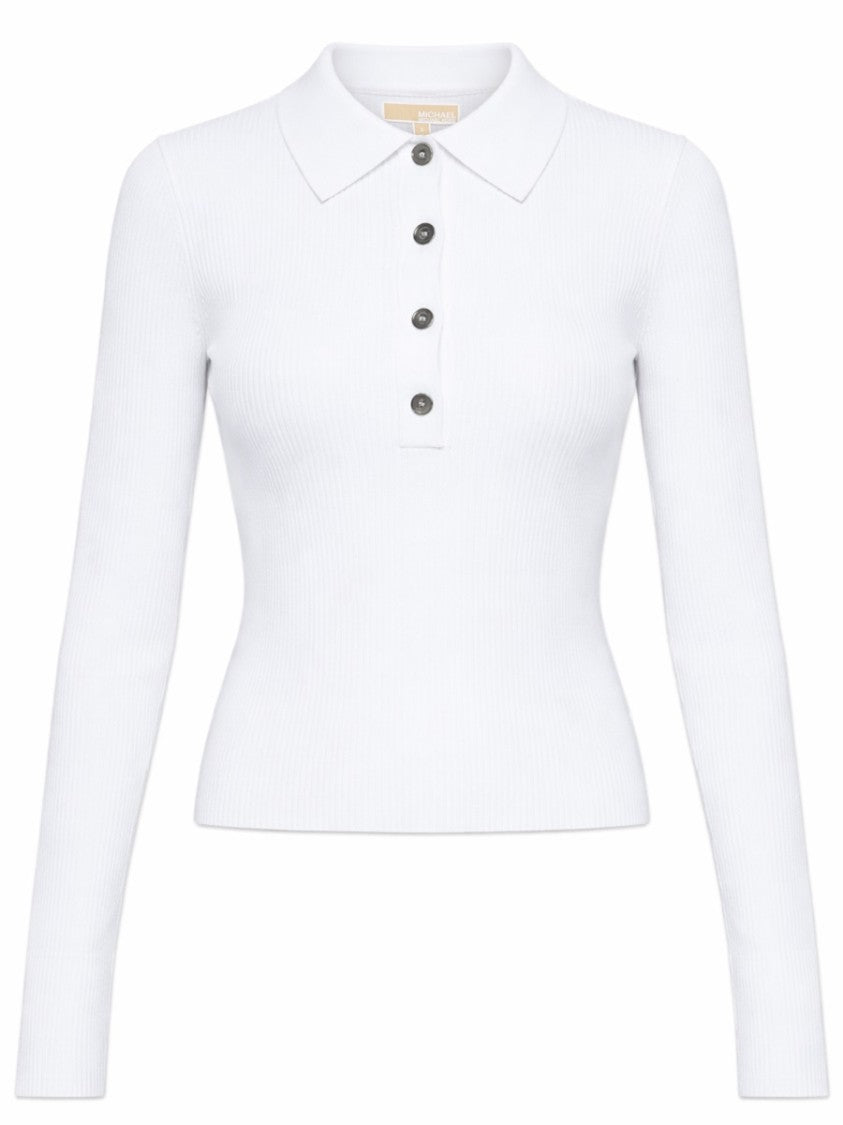 Michael Michael Kors Neutrals Slim Fit Ribbed Waist Polo Shirt