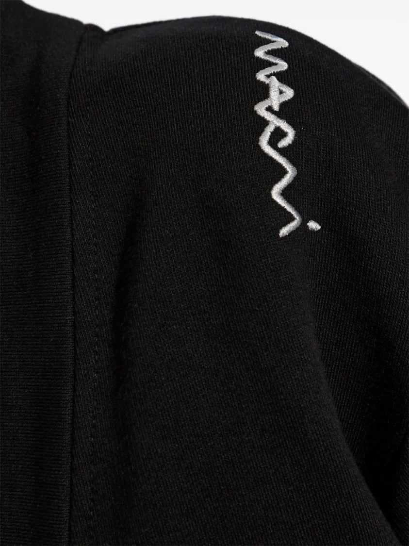 Marni Embroidered-Logo Cardigan