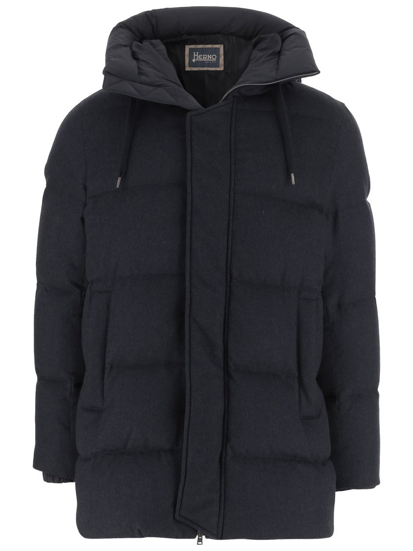 Herno Silk And Cashmere Padded Down Jacket