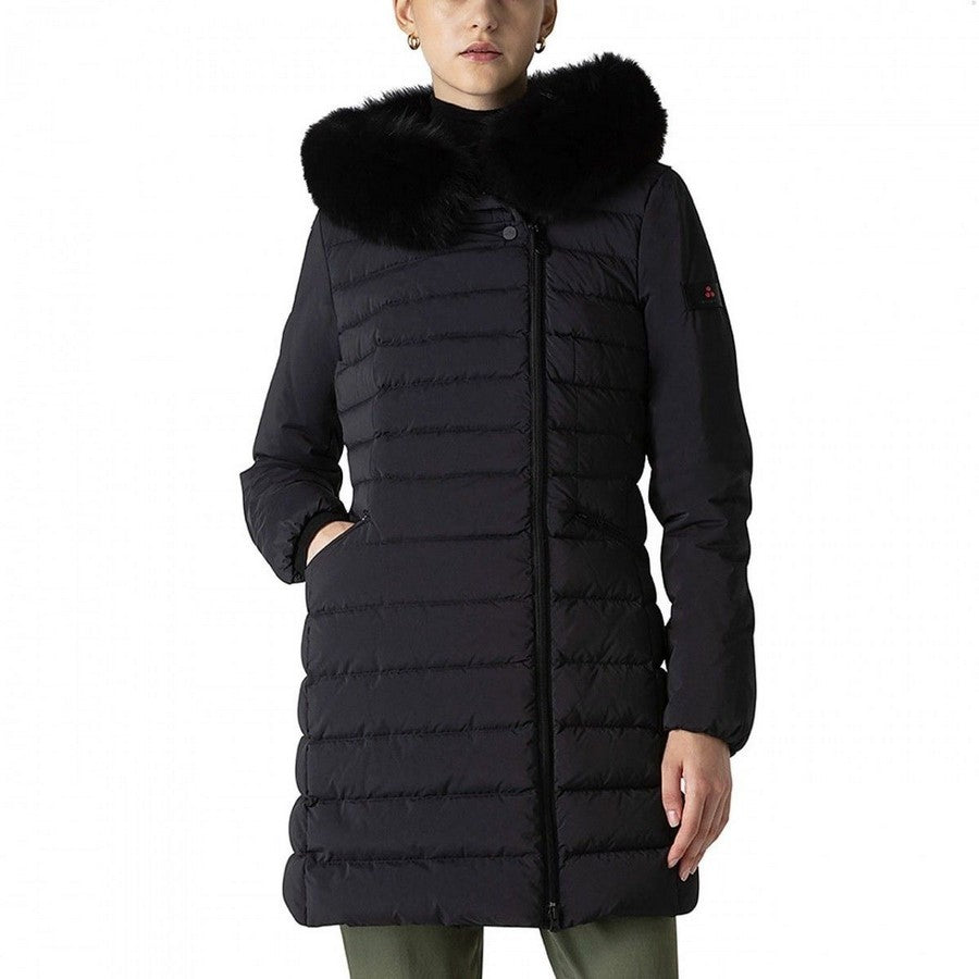 Peuterey Padded Jacket With Faux Fur Collar And Quilted Design