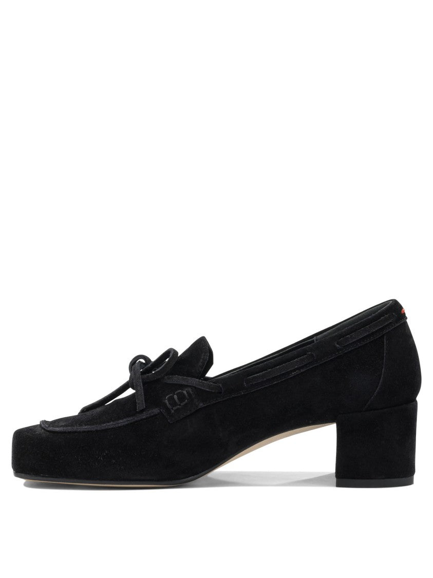 Aeydē Classic Block Heel Loafers