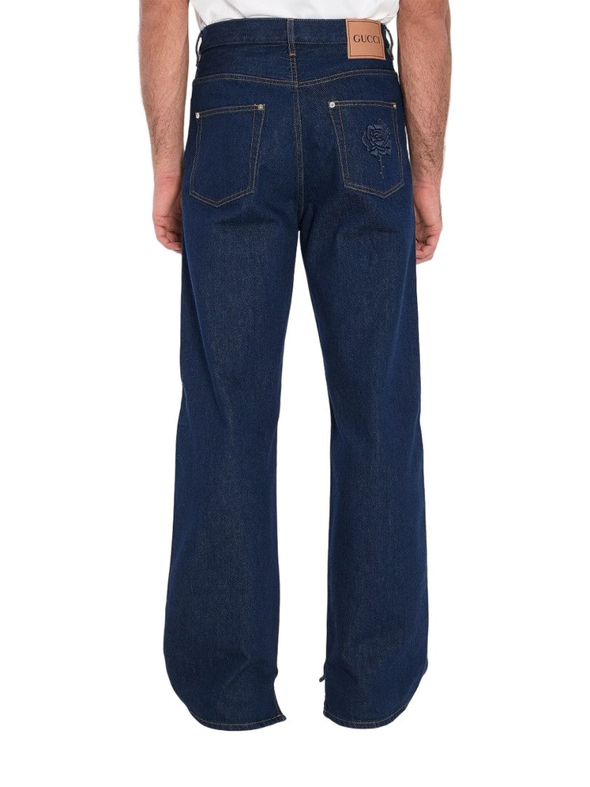 Gucci High-Wait Wide-Leg Jeans