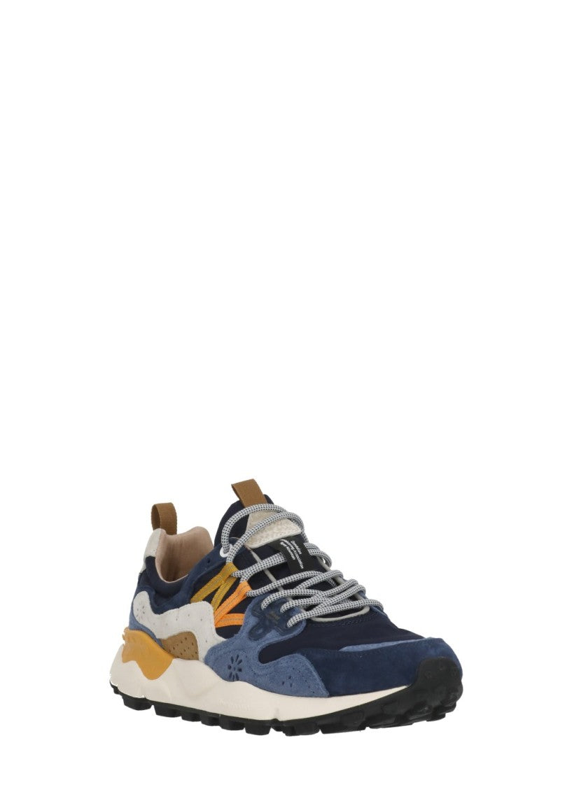 Flower Mountain Blue Yamano 3 Suede Inserts Sneakers