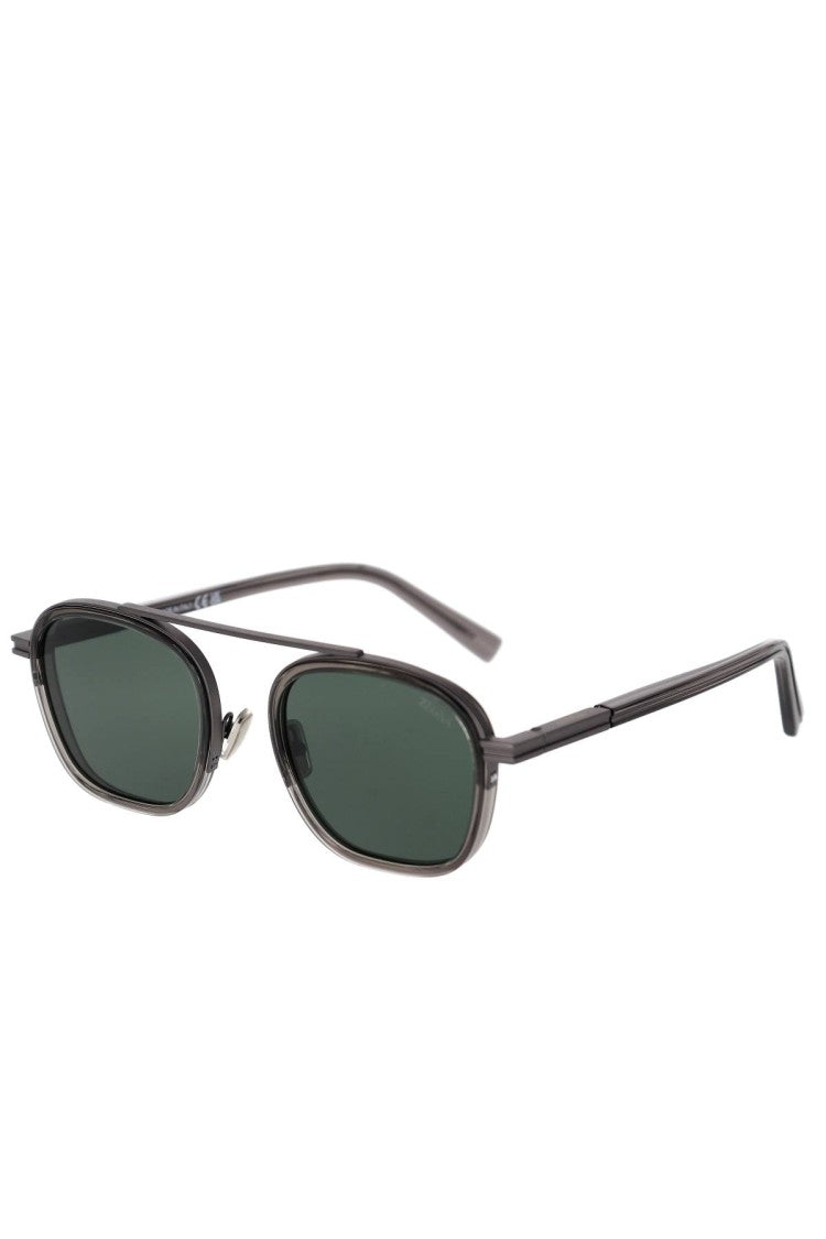 Zegna Acetate Metal Sunglasses