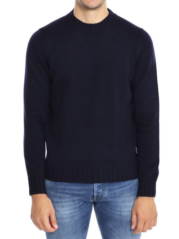 Filippo De Laurentiis High Crew Neck Extra-Fine Merino Wool Sweater