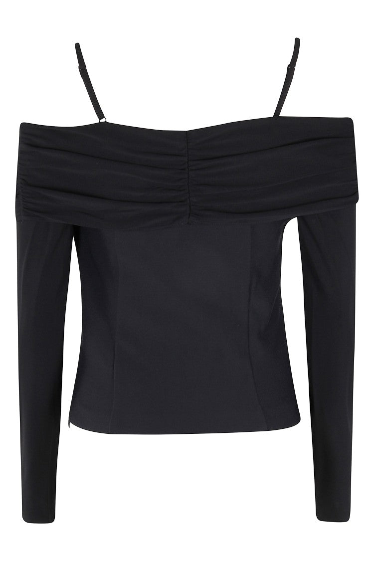 Simkhai Sweetheart Neckline Long Sleeve Top