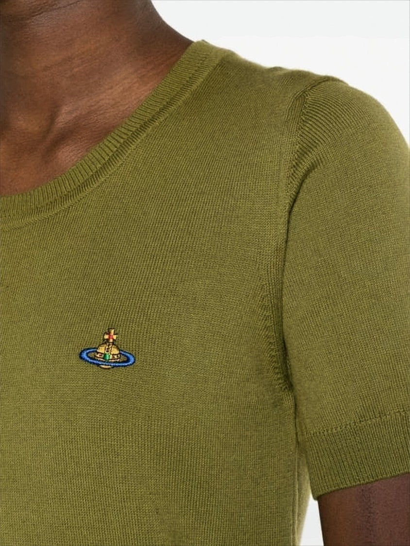 Vivienne Westwood Fitted Knit Top With Ribbed Detailing