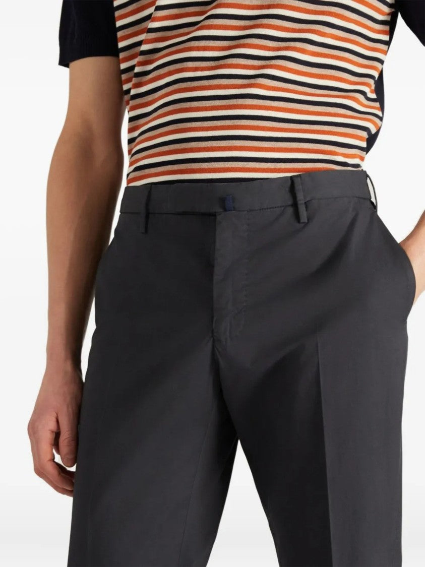 Incotex Neutral Slim Fit Tailored Cotton Pants