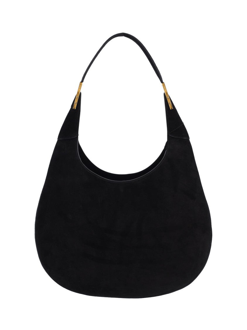 Savette "Florence" Large Shoulder Bag – Black
