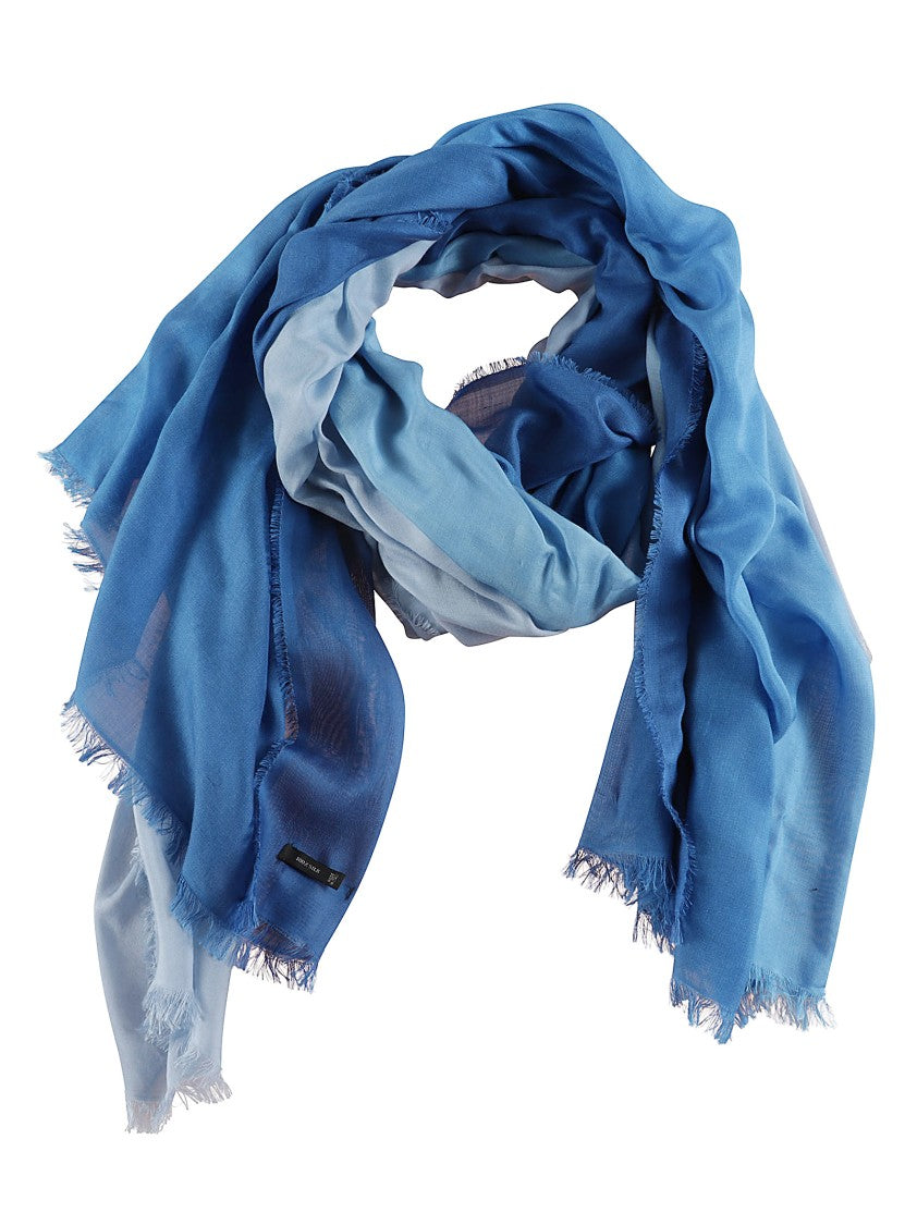 Faliero Sarti Shaded Light Blue Silk Stole