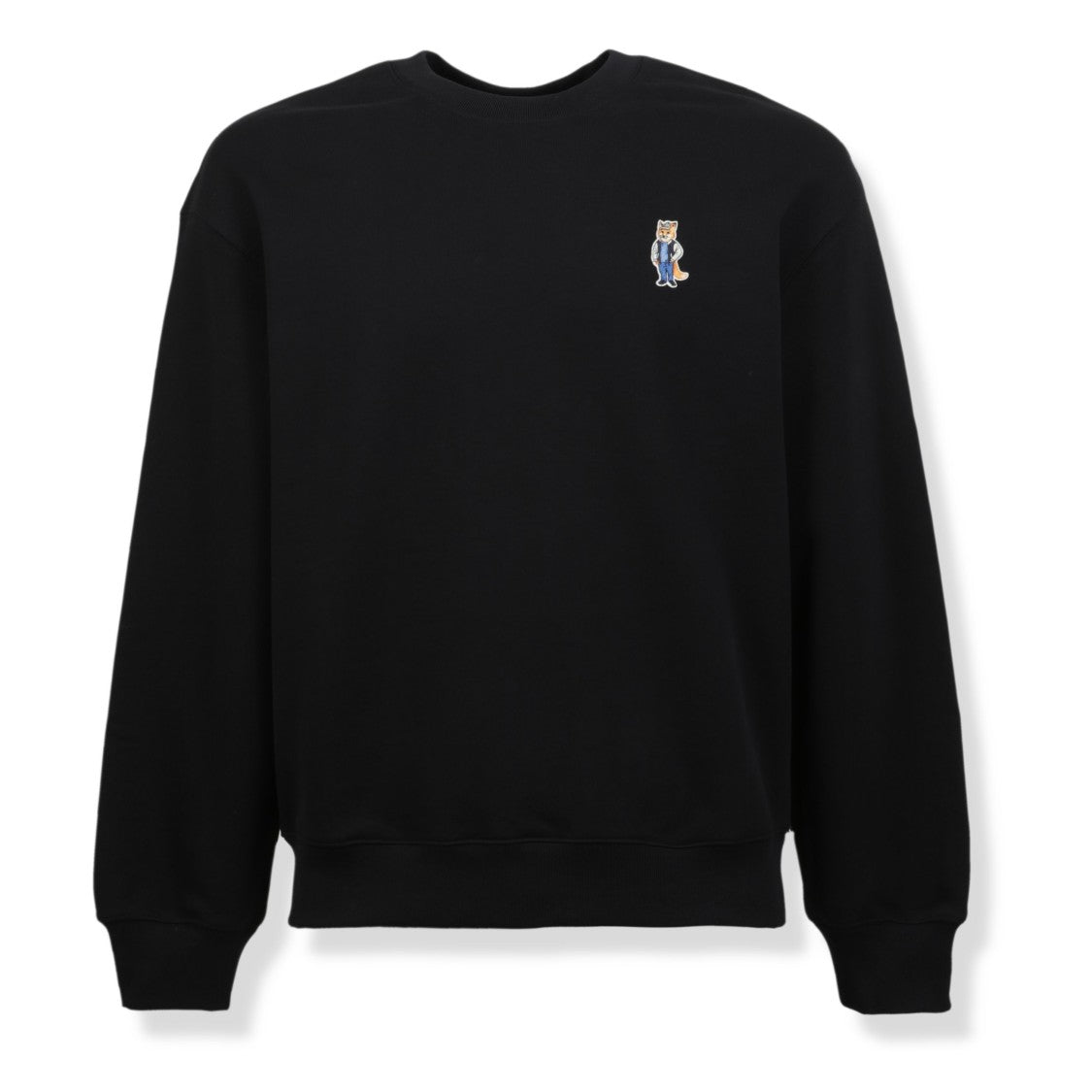 Maison Kitsuné Comfort-Fit Knit Sweater With Embroidered Logo