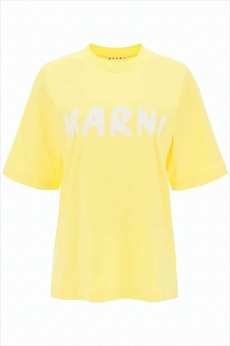 Marni Relaxed-Fit Short-Sleeve T-Shirt With Bold Logo Print
