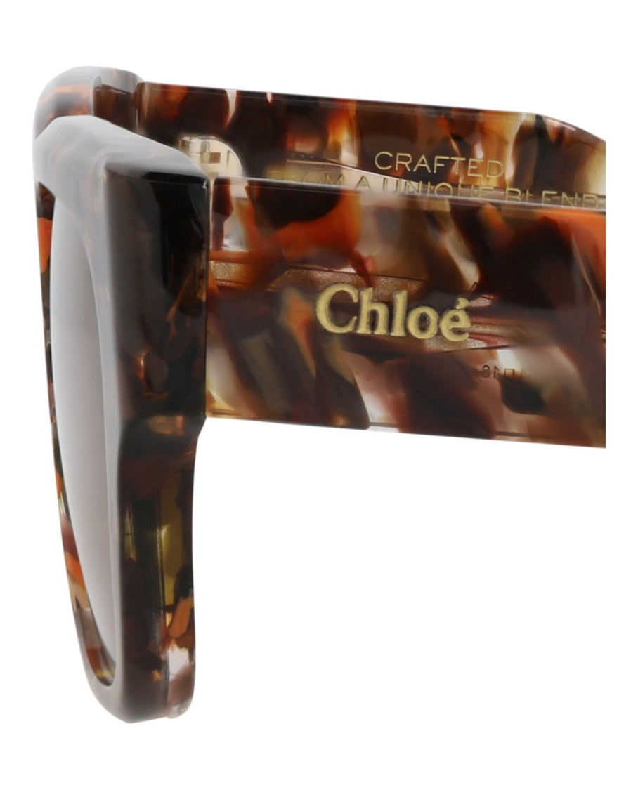 Chloé Square-Frame Recycled Acetate Sunglasses