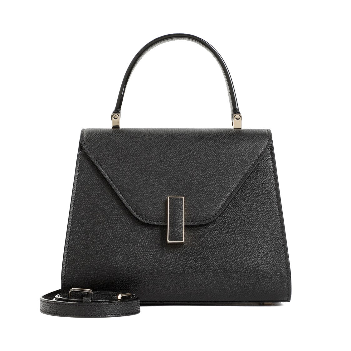 Valextra Black Iside Top Handle Mini Bag