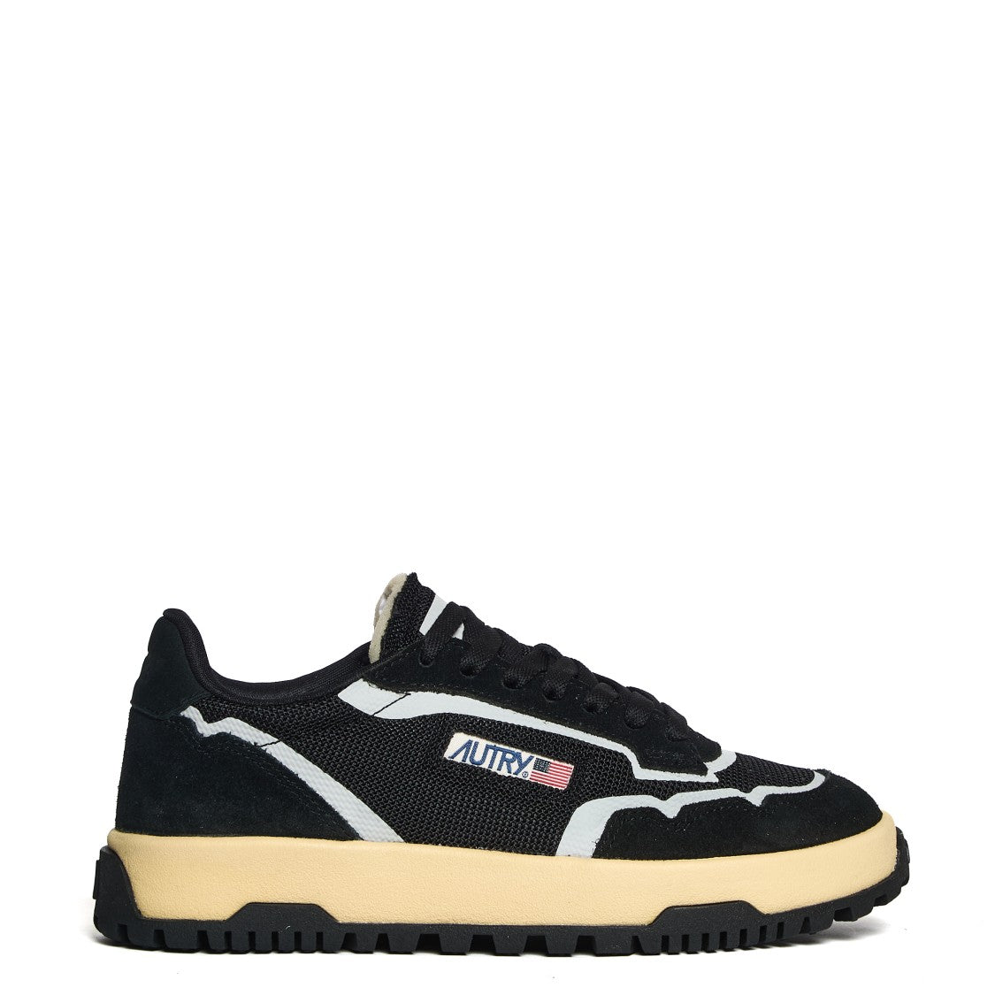 Autry Low-Top Sneakers With Textured Finish And Chunky Sole