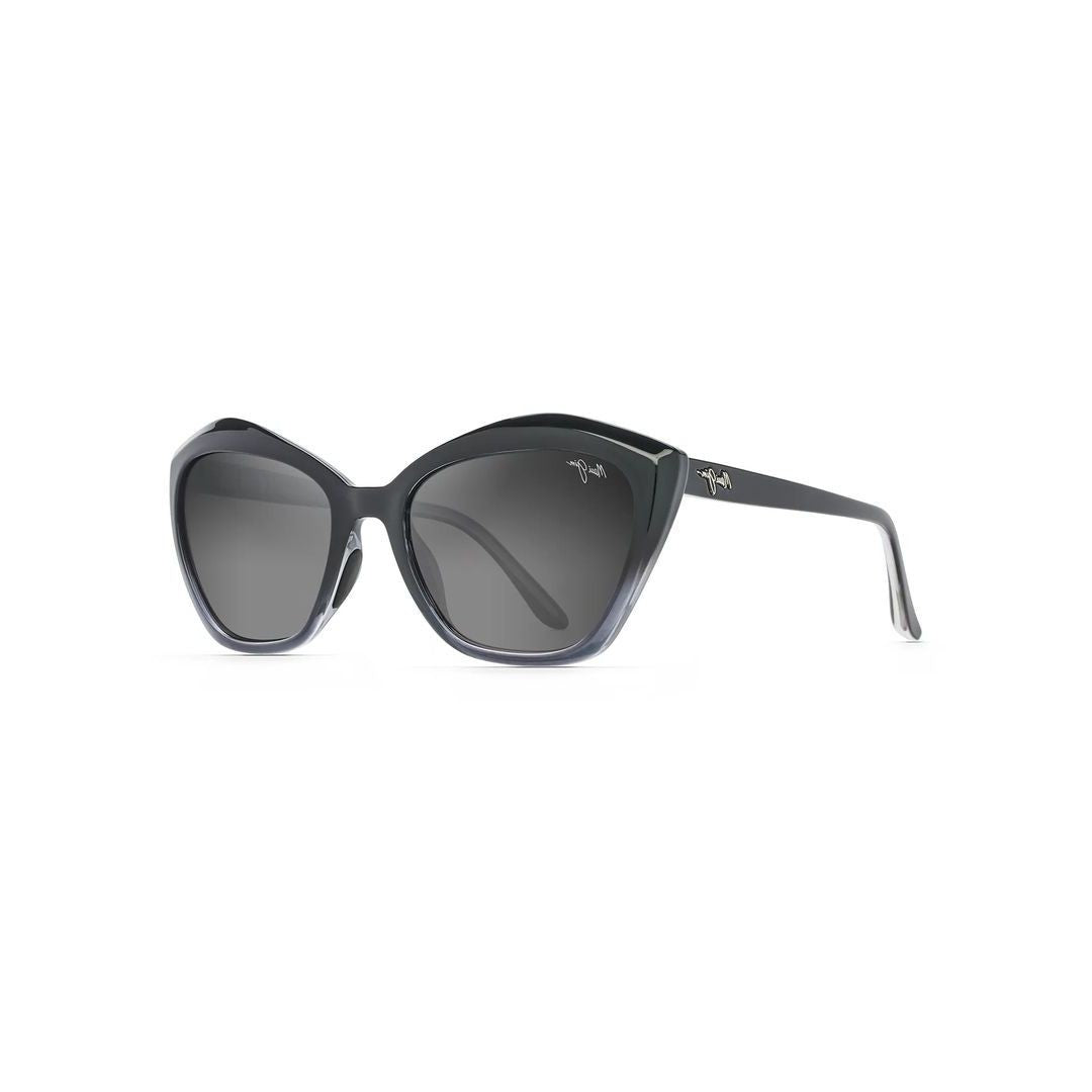 Maui Jim Lotus Bold Oversized Cat-Eye Sunglasses With Gradient Lenses